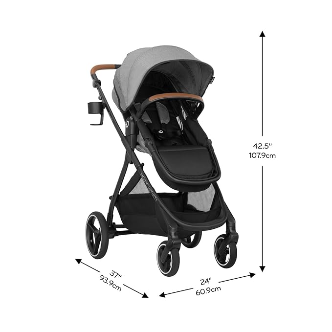 Evenflo Shyft Intuiti Travel System with Revolve180 LiteMax™ NXT Rotating Rear-Facing Lightweight Preemie and Infant Car Seat 3-30 lbs. (Fossil Gray)