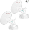 24MM Wide-Mouth Flange Spectra Replacement Pump Parts for S1 S2 - Exact Fit Medical Grade Flanges Breast Pump Parts - BPA Free Spectra Pump Parts - Perfect for Travel & Working Moms (2-Pack)
