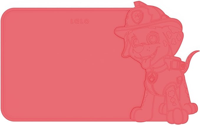 Lalo PAW Patrol Silicone Placemat for Toddlers & Babies - Non-Slip Kids Placemat for Restaurants & Dining Tables - Non-Toxic & BPA Free Safe - for Ages of 4 Months and Up - Marshall