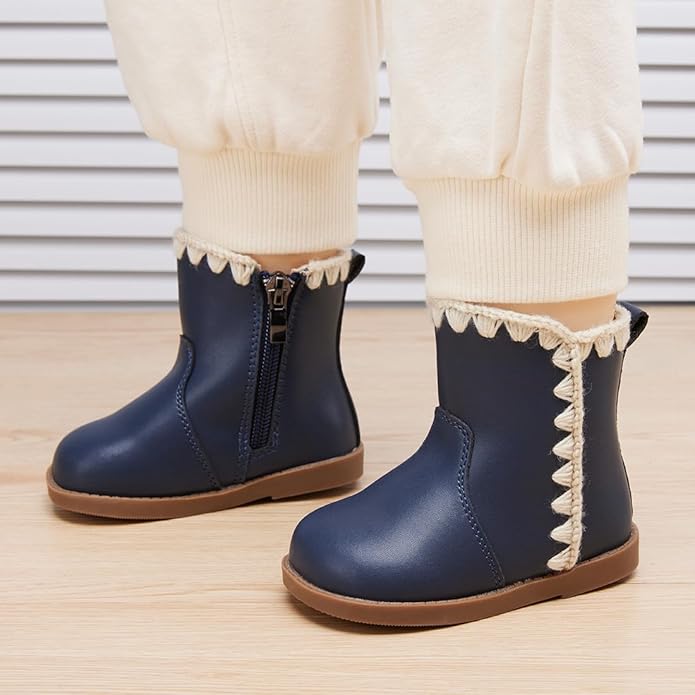 BMCiTYBM Baby Boys Girls Boots Infant Shoes First Walking Booties for All Seasons for 6 9 12 15 18 24 Months