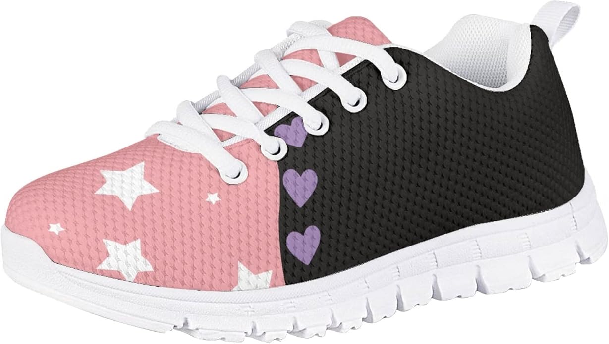 MARSVOVO First Shoes for Walking Boy Girl Athletic Lightweight Flexible Lace-up Breathable Running Shoes Casual Classic Comfortable Non Slip Play Sport Learning to Walk Toddler Girl Sneakers