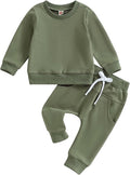 Tiaham Baby Boy Clothes Girl Outfits Fashion Sweatshirt Sweat Pant Kids Toddler Tops Pant Sets