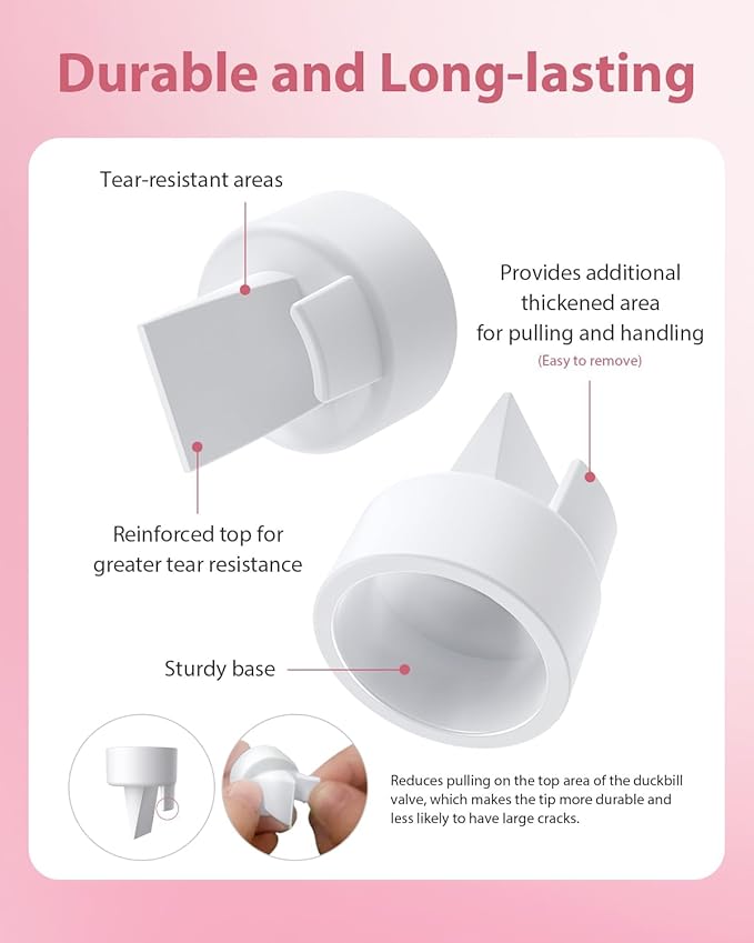Breast Pump Parts Compatible with Spectra S1/S2/9 Plus, Not Original Accessories, Full Set Replacements Include 24mm Flanges, Valves, Backflow Protectors (Duckbills Included), Tubings and Bottles