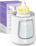 Fast Baby Bottle Warmer for Breastmilk, Smart 12 in 1 Breast Milk Warmer for Baby Essentials with Timer Temperature Control, Sterili-zing, Water Bath Technology, Baby Warmer for All Bottles Food Jars
