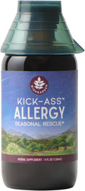 WishGarden Herbs Kick-Ass Allergy - Plant-Based Non-Drowsy Herbal Allergy Supplement with Nettle Leaf, Echinacea, & Yerba Santa, Supports Healthy Histamine Response to Seasonal Irritants, 4oz