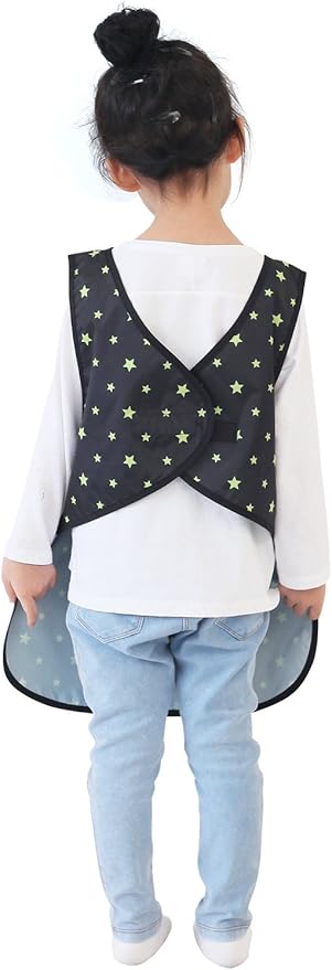 Kids Painting Apron – Waterproof Art Smock for Toddlers & Preschoolers, Messy Play, Baking, Crafts, Cooking, Mealtime