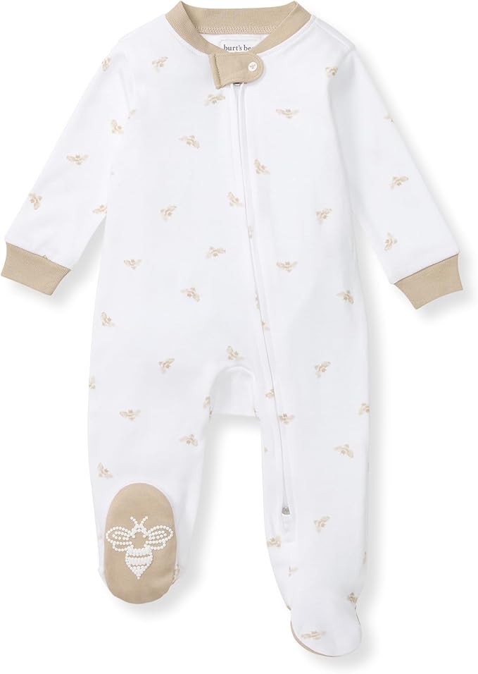 Burt’s Bees Baby Boys' One-Piece Sleep and Play 100% Organic Cotton PJs