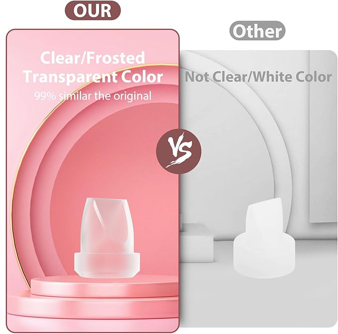 10 PCS Silicone Duckbill Valve Compatible with Momcozy M5 Wearable Breast Pump, Designed for M5 Electric Breast Pump Replacement Parts, Pumping Breastfeeding Essential Accessories for New Moms