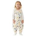 Duomiaomiao 2.5 TOG Toddler Sleep Sack 6-12 Months 100% Cotton Winter Baby Sleep Sack with Feet, Warm Comfy Toddler Wearable Blanket