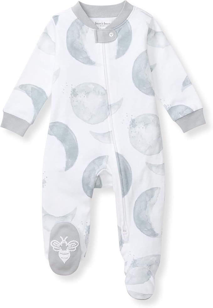 Burt’s Bees Baby Boys' One-Piece Sleep and Play 100% Organic Cotton PJs
