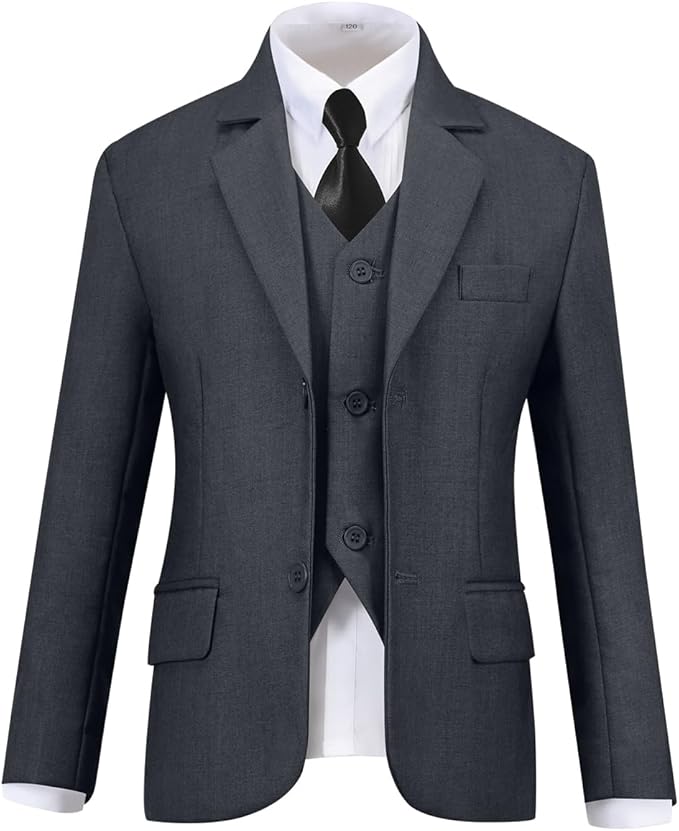 Visaccy Boys Suits Slim Fit Dress Clothes Ring Bearer Outfit