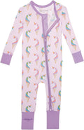 Posh Peanut Convertible Baby Sleepers - Girls Footless Baby Pajamas with 2 Way Zipper for Easy Diaper Changes