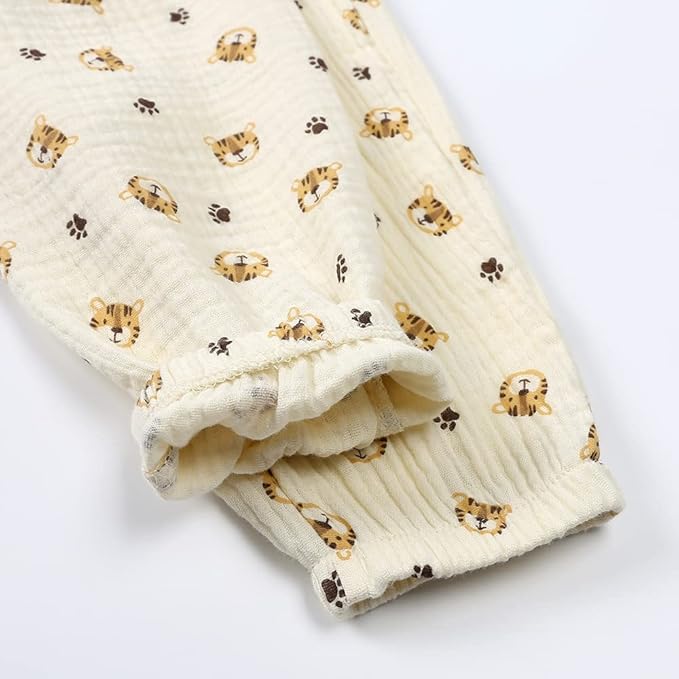 MYGBCPJS Baby Boys Girls Cotton Linen Trousers Kids Casual Ankle Pants Loose Long Bloomers