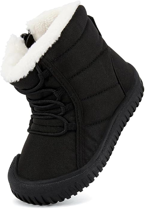 BMCiTYBM Toddler Baby Snow Boots Winter Shoes Boys Girls Cold Weather Baby Faux Fur Shoes