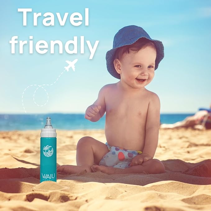 Versatile Waiu Insulated Baby Bottle | 4 oz & 6 oz Sizes | Keeps Drinks Hot for 8 Hours, Cold for 24 Hours | BPA-Free | Multiple Colors Available (Blue, 6 oz.)