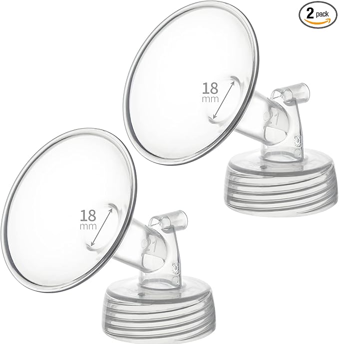 18mm Flanges Compatible with Spectra S2 S1 9 Plus Ameda MYA Motif Luna Breastpumps Replacement to Pump Parts Flange. Compatible with Spectra Parts/Accessories