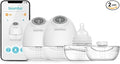 Pump Pro Portable Breast Pump Hands Free - 180mL Capacity Wearable Breastfeeding Pumps with App Control, Electric Hands Free Breast Pumps with 3 Modes, 9 Suction Levels, Slim Design, Double