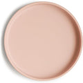 mushie Classic Silicone Suction Plate | BPA-Free Non-Slip Design (Blush)