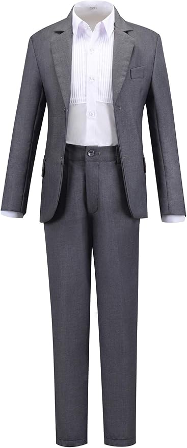 Visaccy Boys Suits Slim Fit Dress Clothes Ring Bearer Outfit