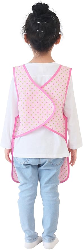 Kids Painting Apron – Waterproof Art Smock for Toddlers & Preschoolers, Messy Play, Baking, Crafts, Cooking, Mealtime