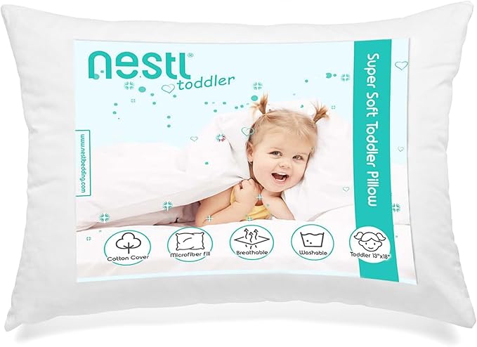Nestl Bed Pillow 1 Pack (13x18), White