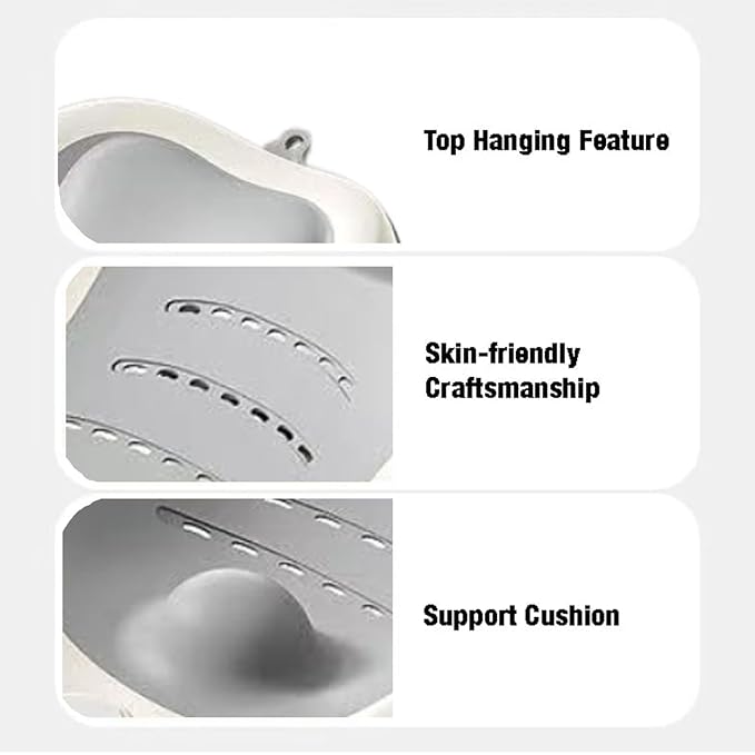PandaEar Baby Bath Support, Foldable Infant Bathtub for Newborn Babies 0-6 Months, Soft Sink Baby Bath Tub (Grey)