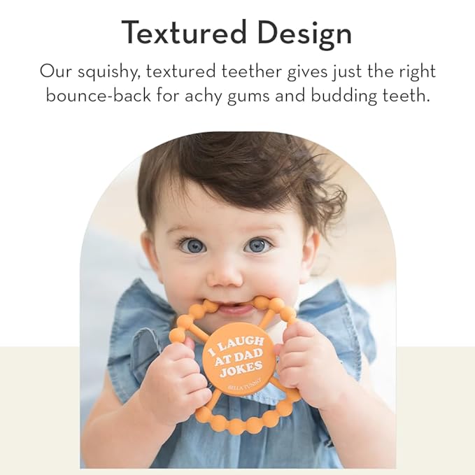 Baby Teether by Bella Tunno, Silicone Teethers for Babies 3-6 months, 6-12 months, Baby Toys, Pacifier, Teething Relief, Boys, Girls, Little Dude