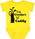inktastic I'm Grandpa's Lil' Caddy- Golf for Kids Baby Bodysuit