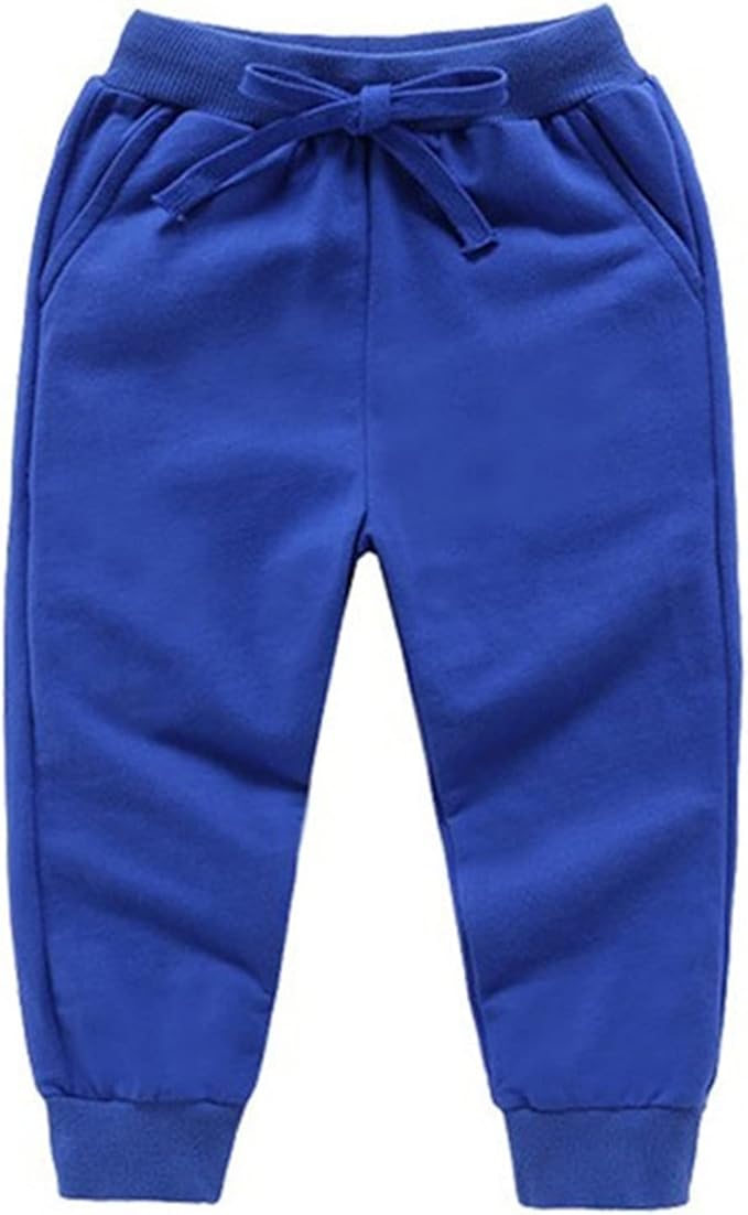 CuteOn Unisex Toddler Jogger Pants Kids Cotton Elastic Waist Winter Baby Sweatpants Pants 1-5Years
