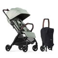 Silver Cross Jet 5 - Full Size TSA Approved Infant & Toddler Travel Stroller - Lightweight, Compact & Easy to Fold, with All-Terrain Wheels and One Hand Full Flat Recline (Sage Green)