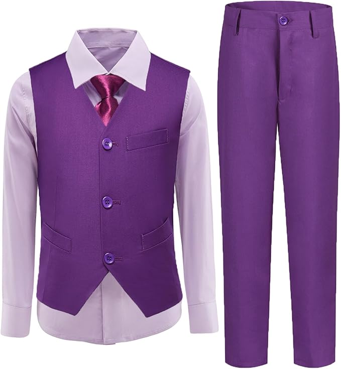 Boys Vest Set Formal Dress Suits Wedding Outfit Dresswear