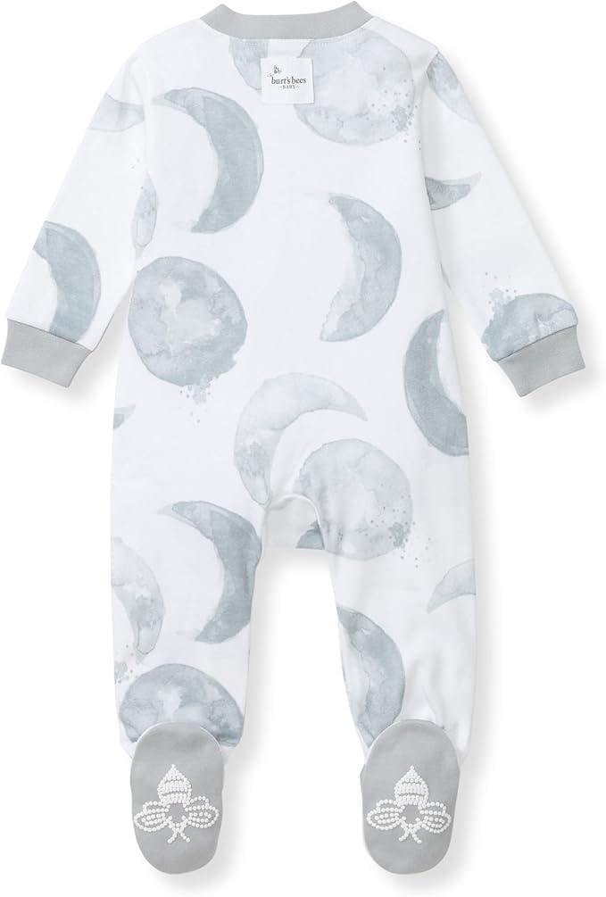 Burt’s Bees Baby Boys' One-Piece Sleep and Play 100% Organic Cotton PJs