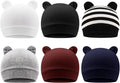DRESHOW BQUBO 6 Pack Baby Hats for Boys Girls Unisex Baby Hat Soft Knit Cap Nursery Beanie for Newborn Infant Toddler Kid