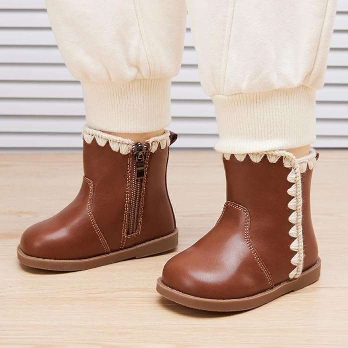 BMCiTYBM Baby Boys Girls Boots Infant Shoes First Walking Booties for All Seasons for 6 9 12 15 18 24 Months