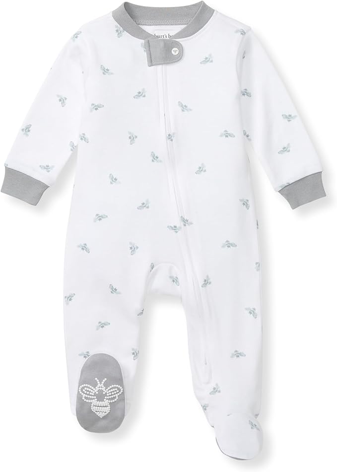 Burt’s Bees Baby Boys' One-Piece Sleep and Play 100% Organic Cotton PJs