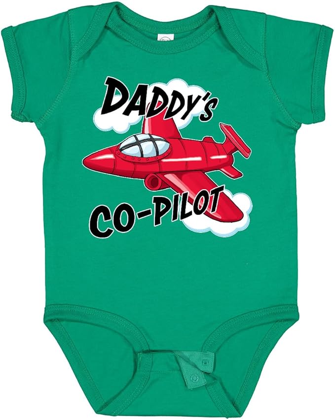 inktastic Daddys Co-Pilot for Fathers Day Baby Bodysuit