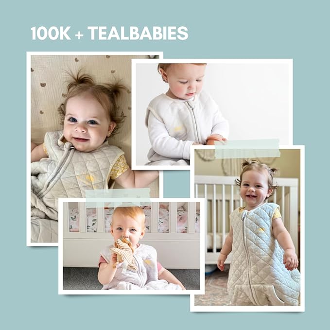 Tealbee Dreamsuit Toddler Sleep Sack with Feet – Walker Sleep Bag with Legs, Rayon made from Bamboo, All Season 1.2 TOG, 2-Way Zipper, 12m-2T - Sunshine