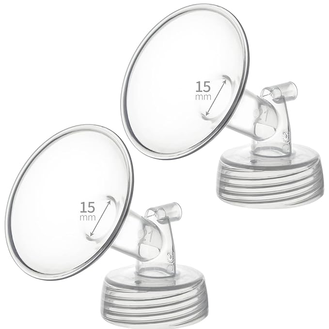 15mm Flange Compatible with Spectra S2 S1 9 Plus Ameda MYA Motif Luna Cimilre Breastpumps Replacement Pump Parts Flange Compatible with Spectra Parts/Accessories