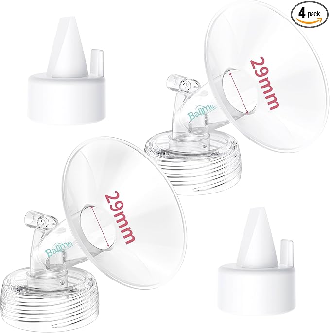 29MM Flange and Duckbill Valve Set Compatible with Spectra S1 S2 9 Plus, Wide Mouth Breast Pump Replacement Parts, Multiple Size Options 13–30mm, Not Original Accessories