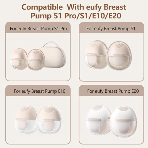 12pcs Breast Pump Parts, 8pcs Duckbill Valves and 4pcs Silicone Diaphragm Compatible with eufy S1 Pro/S1/E10/E20 Wearable Breast Pump, Replace for eufy Pump Parts, Not Original Parts