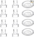 8pcs Duckbill Valves and 4pcs Silicone Diaphragm Compatible with Momcozy S12 Pro/S9 Pro/TSRETE S12/Kmaier S12 Wearable Breast Pumps Accessories,Breast Pump Replacement Parts