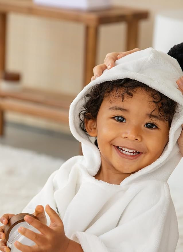 Konny Baby Hooded Towel Plush Thick & Cozy Soft-Touch Absorbent Rayon from Bamboo Cotton Baby Bath Beach Towel, Oeko-TEX, Newborn Boys Girls Toddler (Mint, Medium)