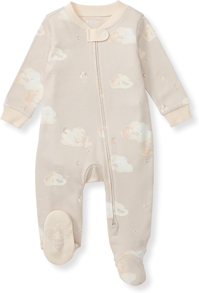Burt’s Bees Baby Boys' One-Piece Sleep and Play 100% Organic Cotton PJs