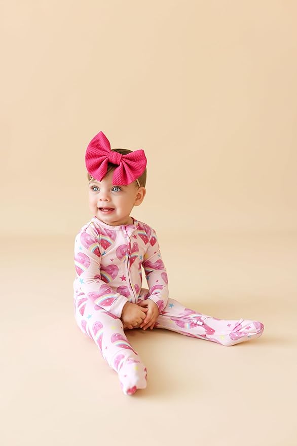 Posh Peanut Convertible Baby Sleepers - Girls Footless Baby Pajamas with 2 Way Zipper for Easy Diaper Changes