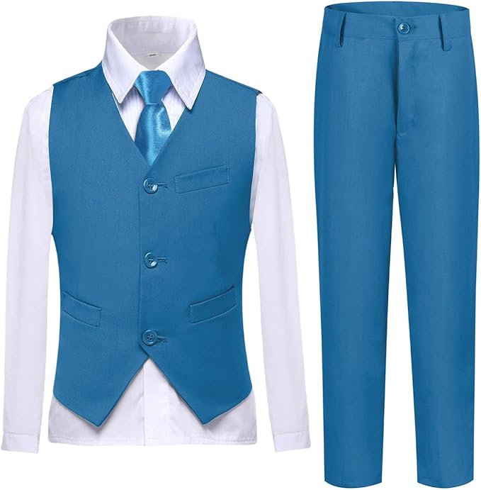 Boys Vest Set Formal Dress Suits Wedding Outfit Dresswear
