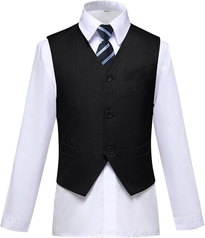 Visaccy Boys Suits Slim Fit Dress Clothes Ring Bearer Outfit
