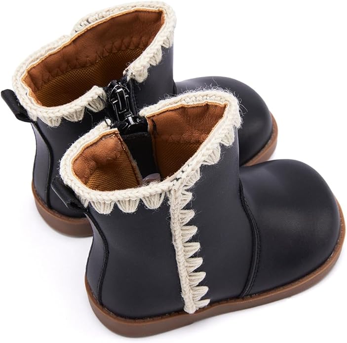 BMCiTYBM Baby Boys Girls Boots Infant Shoes First Walking Booties for All Seasons for 6 9 12 15 18 24 Months