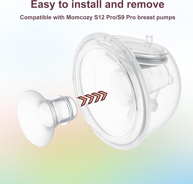 Flange Insert 17/19mm 8PCS Compatible with 24mm Flange/Shield of Most Pumps,Suitable for Momcozy/Medela/Spectra/TSRETE/Paruu Wearable Breast Pump,Reduce 24mm Tunnel Down to Correct Size,4pc/Size