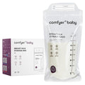 150 Pcs Breastmilk Storage Bags, 8oz Large Capacity, No Leak, Easy Storage with Self Sanding or Lay Flat, in-Out Seperate Design, Recyclable & BPA Free
