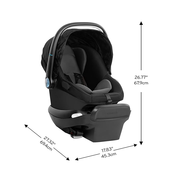 Evenflo Shyft Intuiti+ Travel System Featuring Revolve180 LiteMax™ NXT Rotating Rear-Facing Lightweight Preemie and Infant Car Seat with SensorySoothe 3-30 lbs. (Dubhan Black)